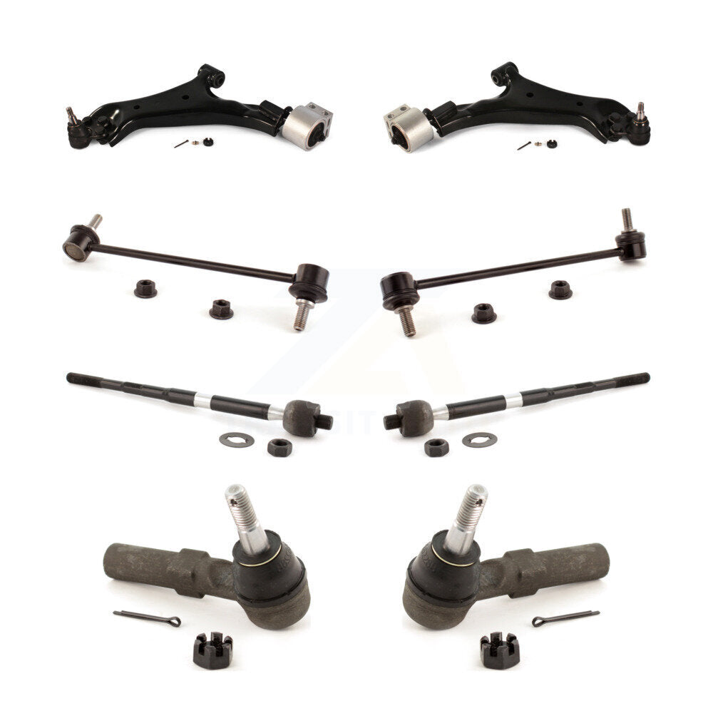 Control Arm Ball Joint Tie Rod End Link Front Kit (8Pc) For 2008-2010 Saturn Vue