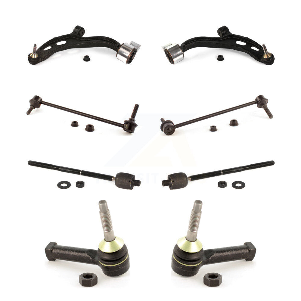 Control Arm And Ball Joint Tie Rod End Link Front Kit (8Pc) For 2009 Lincoln MKS