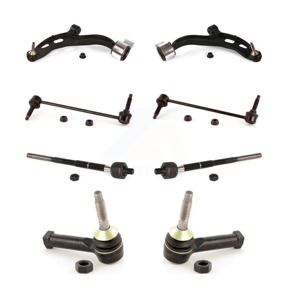 Control Arm Ball Joint Assembly Tie Rod End Link Front Kit (8Pc) For Lincoln MKT
