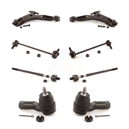 Control Arm And Ball Joint Tie Rod End Link Front Kit (8Pc) For Hyundai Santa Fe