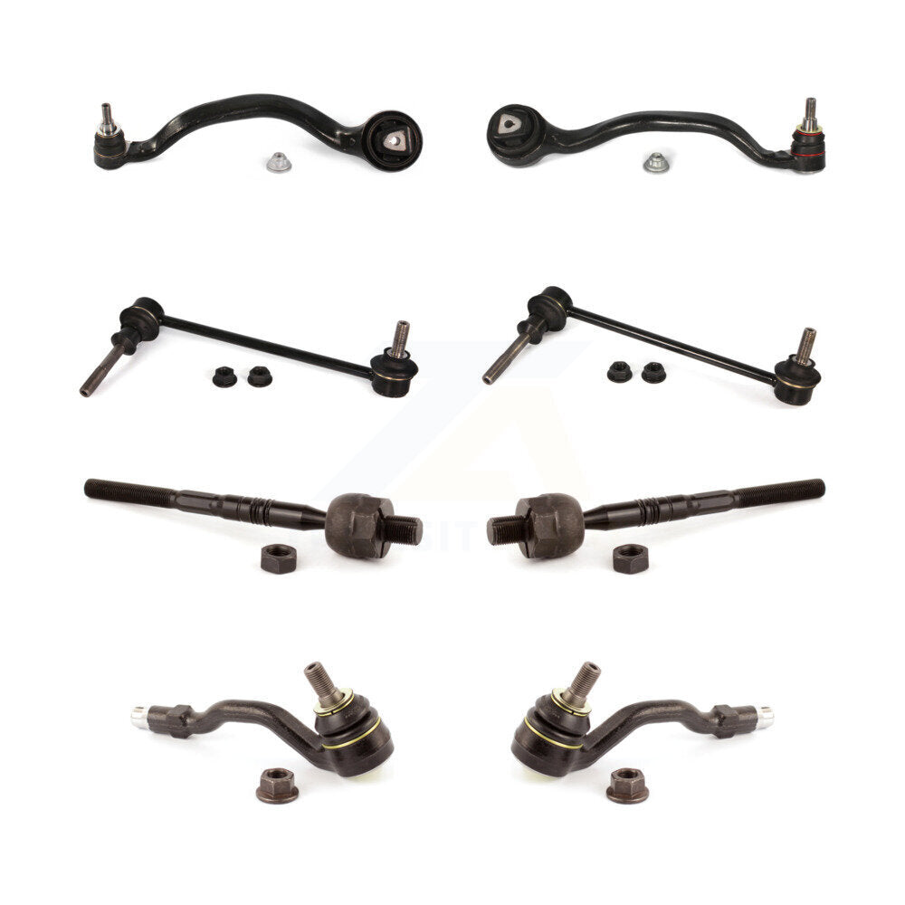 Suspension Control Arm Ball Joint Tie Rod End Link Front Kit (8Pc) For BMW X5 X6