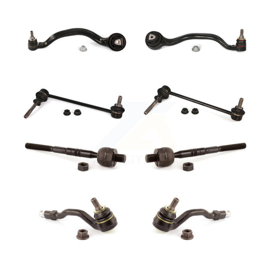 Suspension Control Arm Ball Joint Tie Rod End Link Front Kit (8Pc) For BMW X5 X6