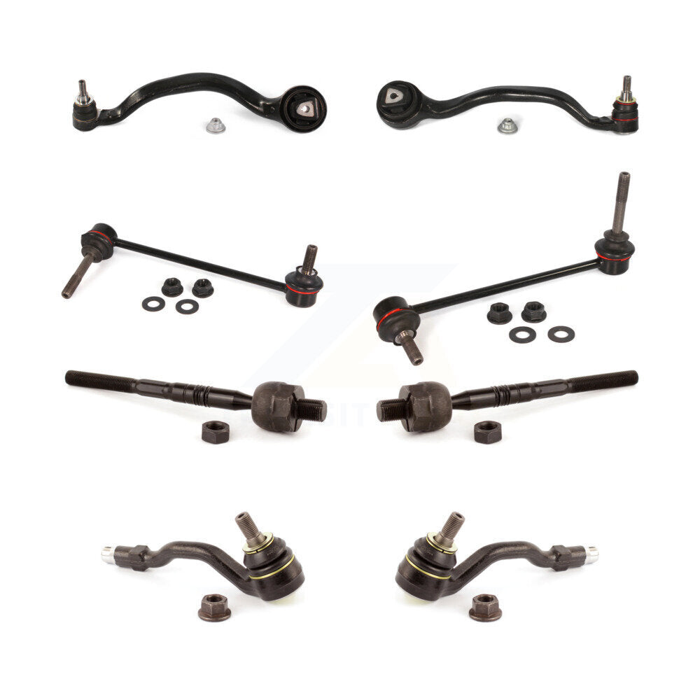 Suspension Control Arm Ball Joint Tie Rod End Link Front Kit (8Pc) For BMW X5 X6