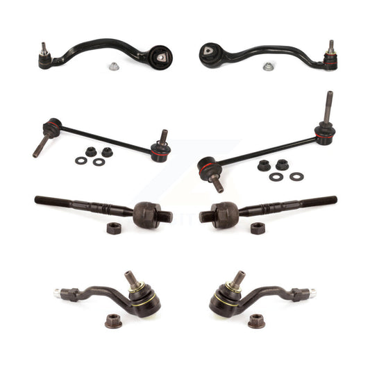 Suspension Control Arm Ball Joint Tie Rod End Link Front Kit (8Pc) For BMW X5 X6