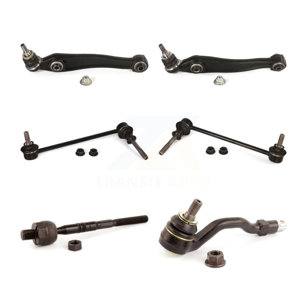 Suspension Control Arm Ball Joint Tie Rod End Link Front Kit (6Pc) For BMW X5 X6
