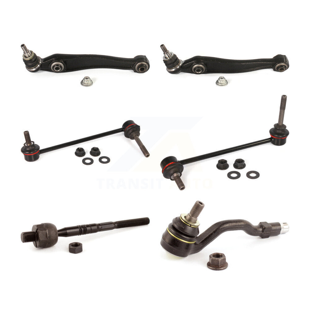Suspension Control Arm Ball Joint Tie Rod End Link Front Kit (6Pc) For BMW X5 X6