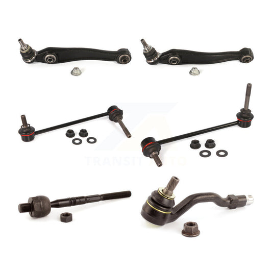 Suspension Control Arm Ball Joint Tie Rod End Link Front Kit (6Pc) For BMW X5 X6