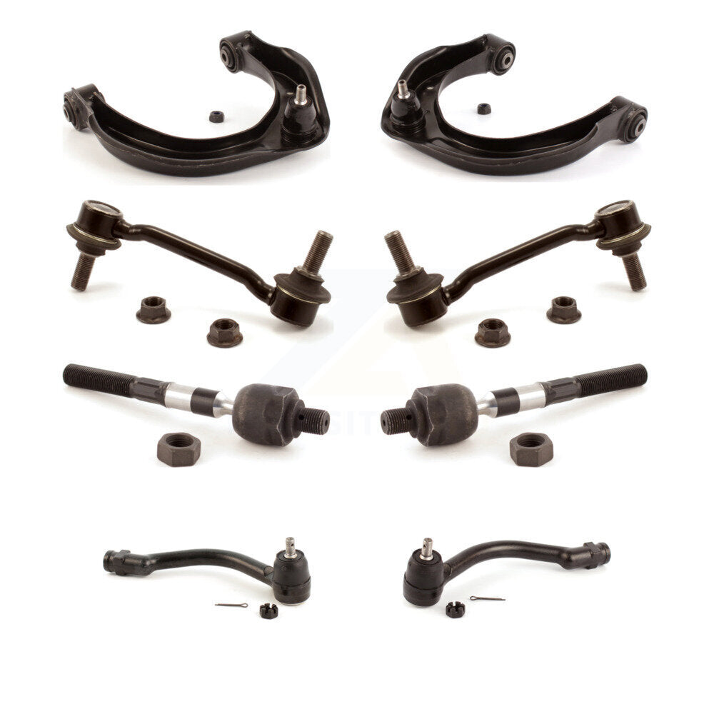 Control Arm Ball Joint Tie Rod End Link Front Kit (8Pc) For Hyundai Sonata Azera