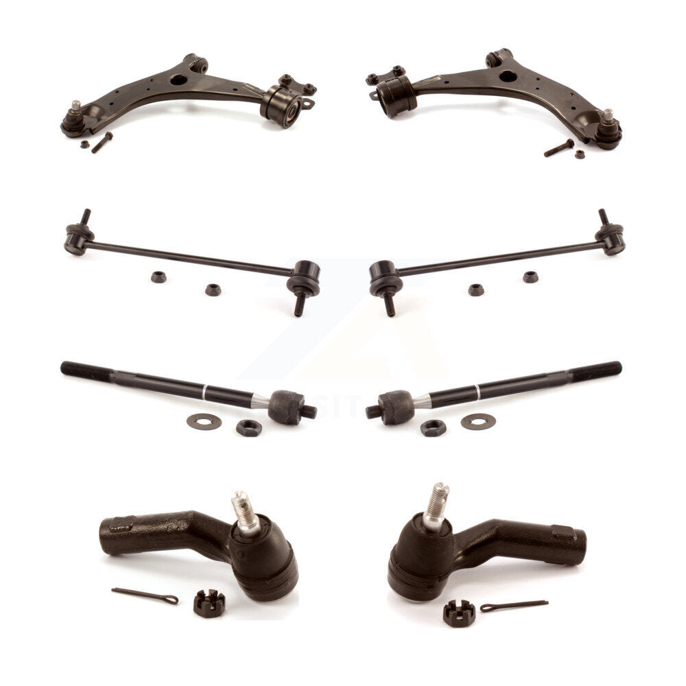 Control Arm And Ball Joint Tie Rod End Link Front Kit (8Pc) For Mazda 3 5 Sport