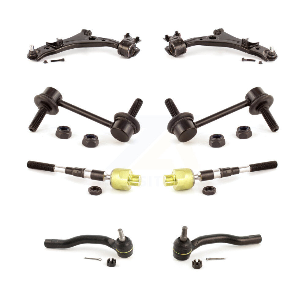 Control Arm & Ball Joint Tie Rod End Link Front Kit (8Pc) For Ford Edge Lincoln