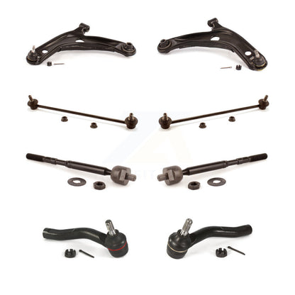 Control Arm Ball Joint Tie Rod End Link Front Kit (8Pc) For Toyota Yaris Prius C