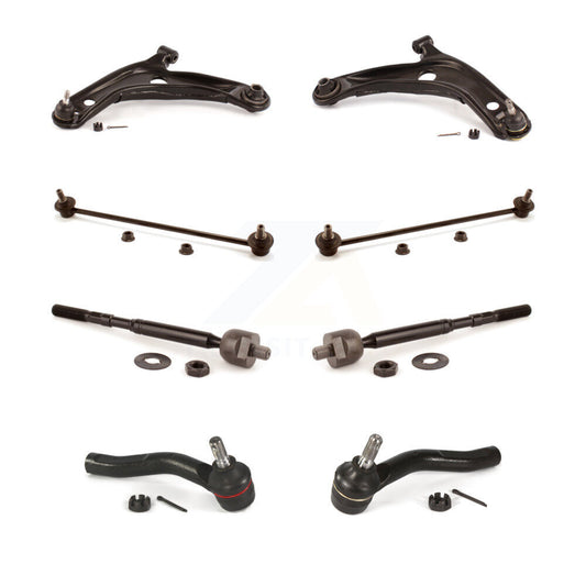 Control Arm Ball Joint Tie Rod End Link Front Kit (8Pc) For Toyota Yaris Prius C