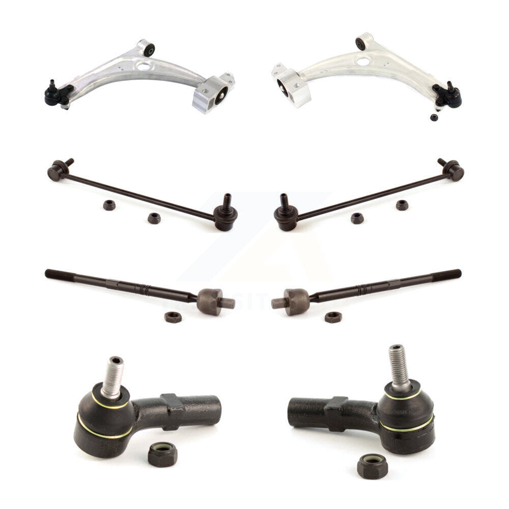 Control Arm Ball Joint Tie Rod End Link Front Kit (8Pc) For Volkswagen CC Tiguan