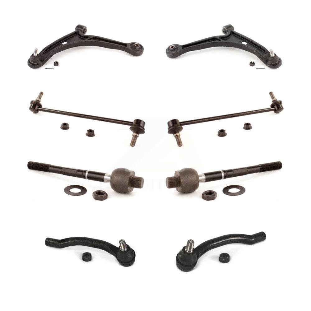 Control Arm & Ball Joint Tie Rod End Link Front Kit (8Pc) For Honda Pilot Acura