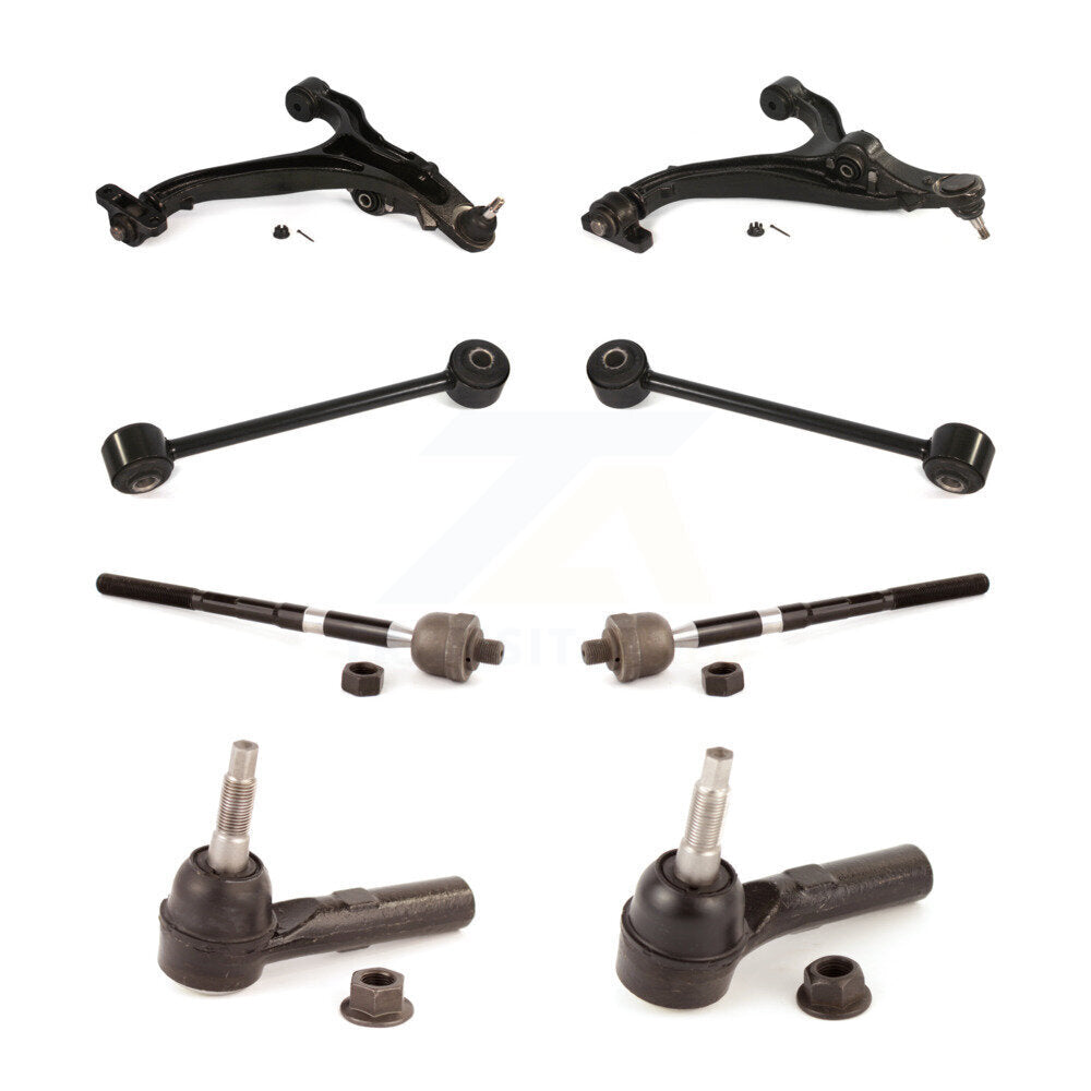 Control Arm Ball Joint Tie Rod End Link Front Kit (8Pc) For Jeep Grand Cherokee