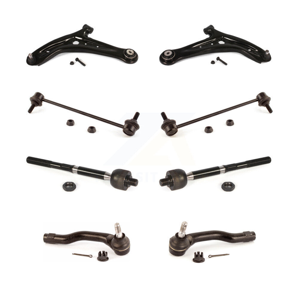 Control Arm & Ball Joint Tie Rod End Link Front Kit (8Pc) For 2011-2014 Mazda 2