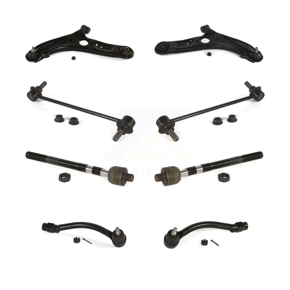 Control Arm & Ball Joint Tie Rod End Link Front Kit (8Pc) For Hyundai Elantra GT
