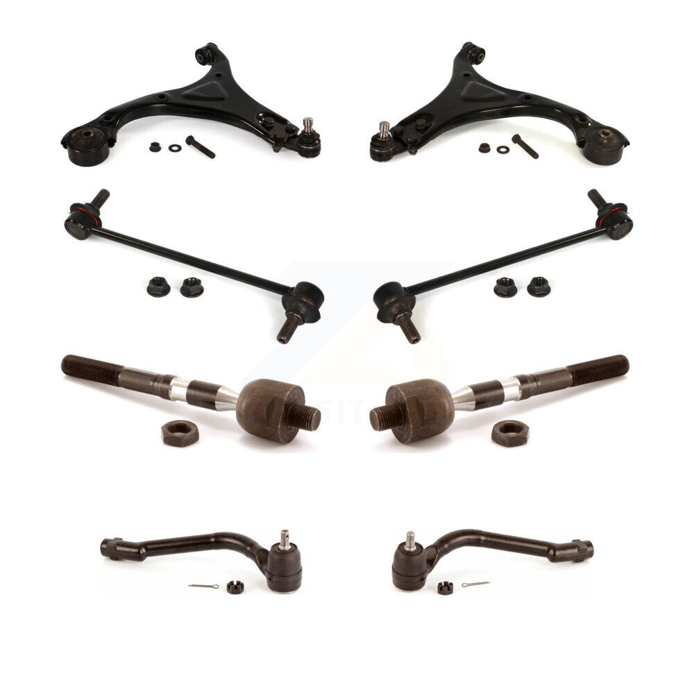 Control Arm And Ball Joint Tie Rod End Link Front Kit (8Pc) For Hyundai Sonata