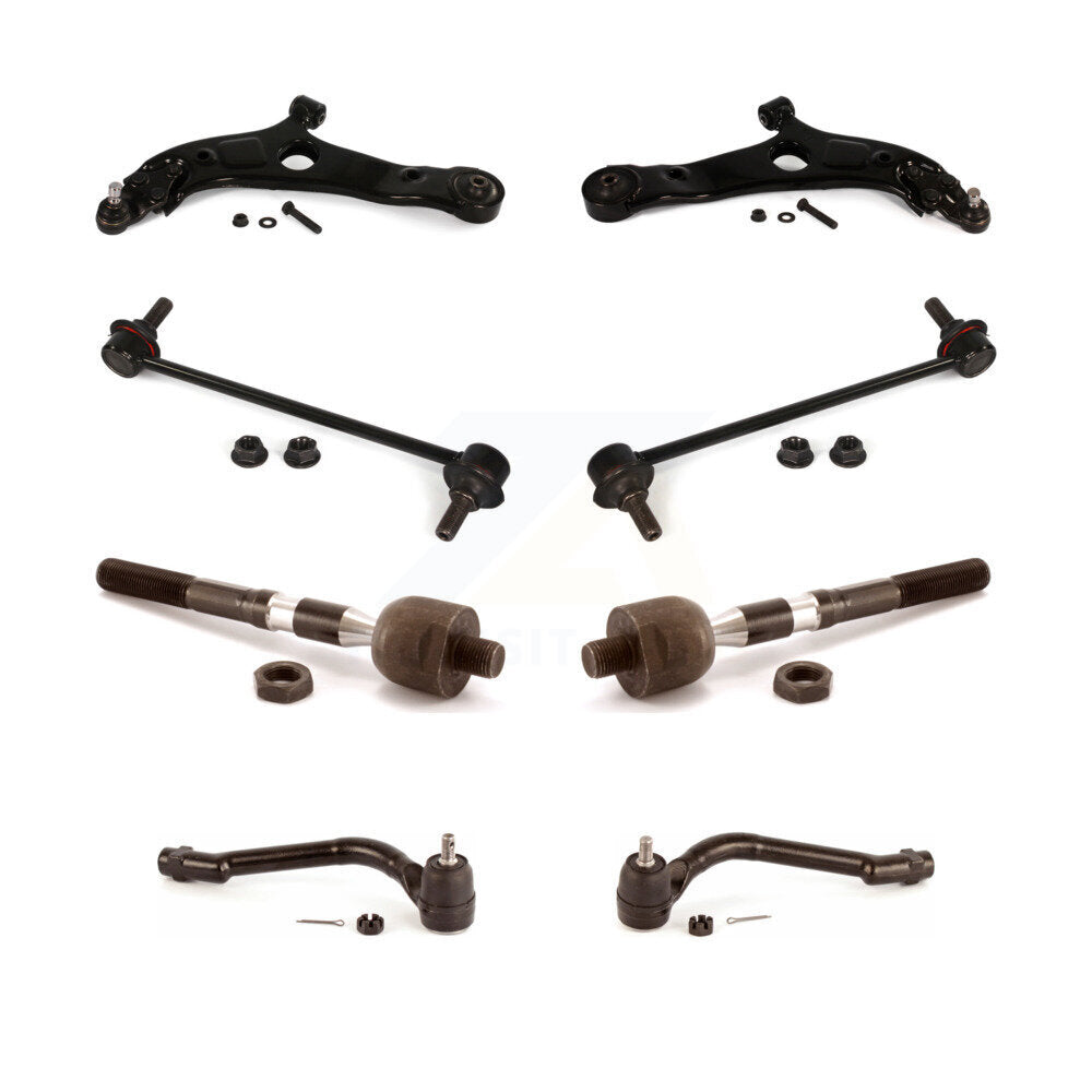 Control Arm & Ball Joint Tie Rod End Link Front Kit (8Pc) For Kia Optima Hyundai