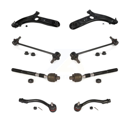 Control Arm Ball Joint Tie Rod End Link Front Kit (8Pc) For 12-17 Hyundai Accent