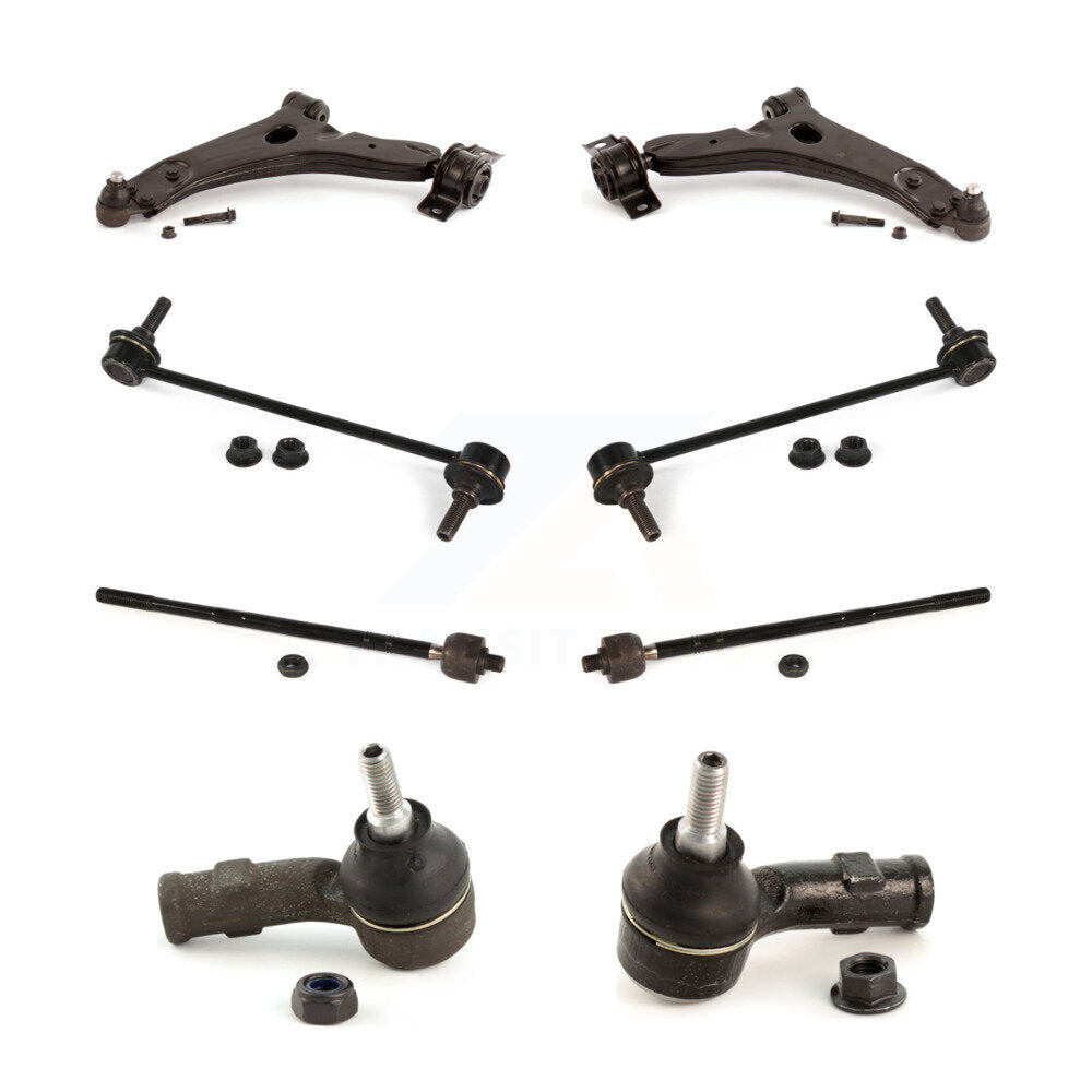Control Arm Ball Joint Assembly Tie Rod End Link Front Kit (8Pc) For Ford Focus