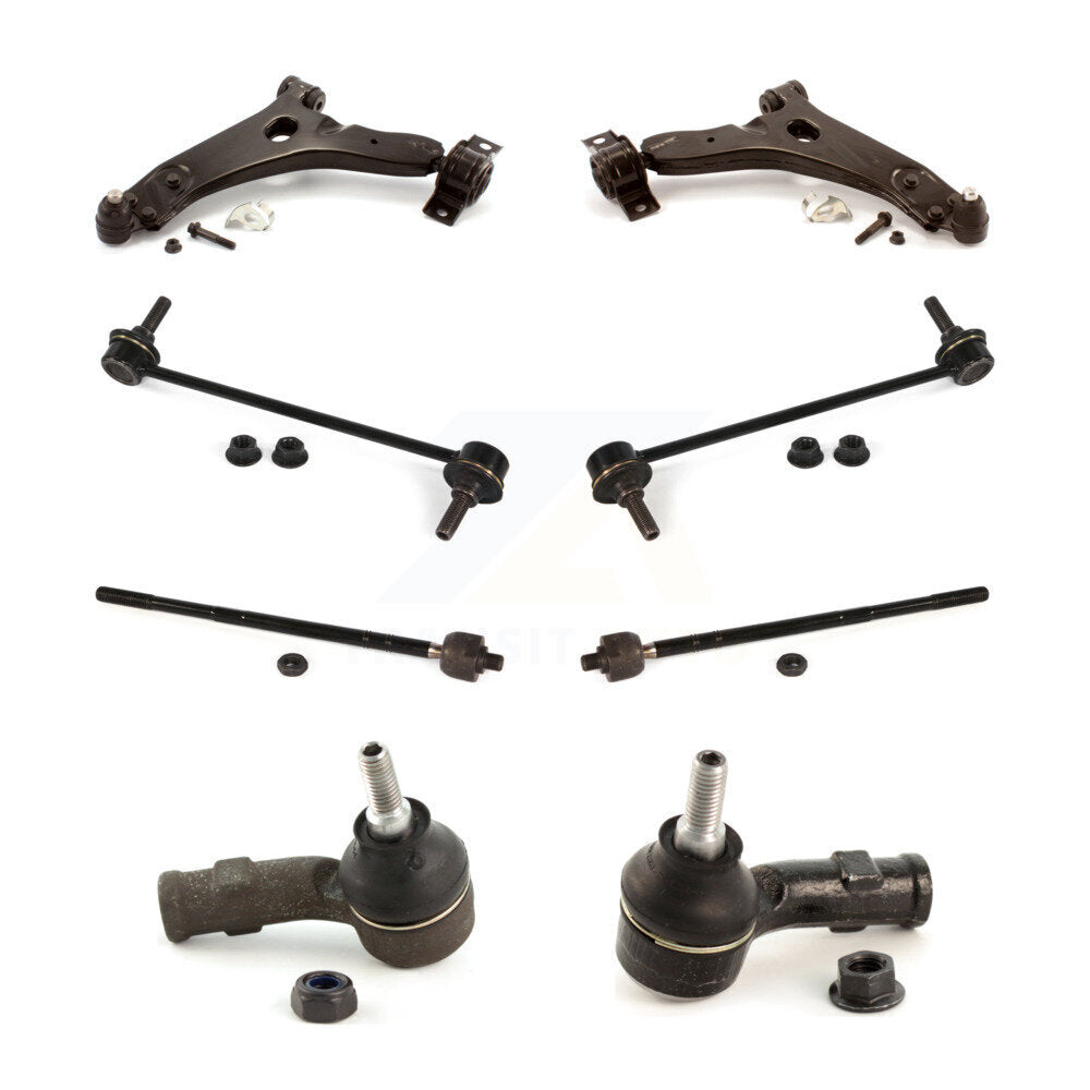 Control Arm Ball Joint Assembly Tie Rod End Link Front Kit (8Pc) For Ford Focus