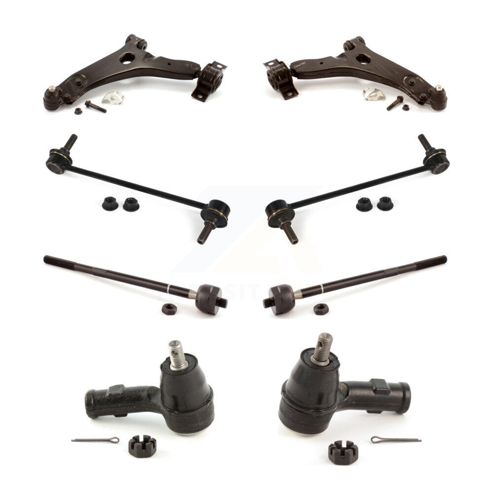 Control Arm Ball Joint Assembly Tie Rod End Link Front Kit (8Pc) For Ford Focus