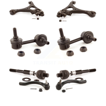 Control Arm And Ball Joint Tie Rod End Link Front Kit (8Pc) For Honda Civic 1.8L