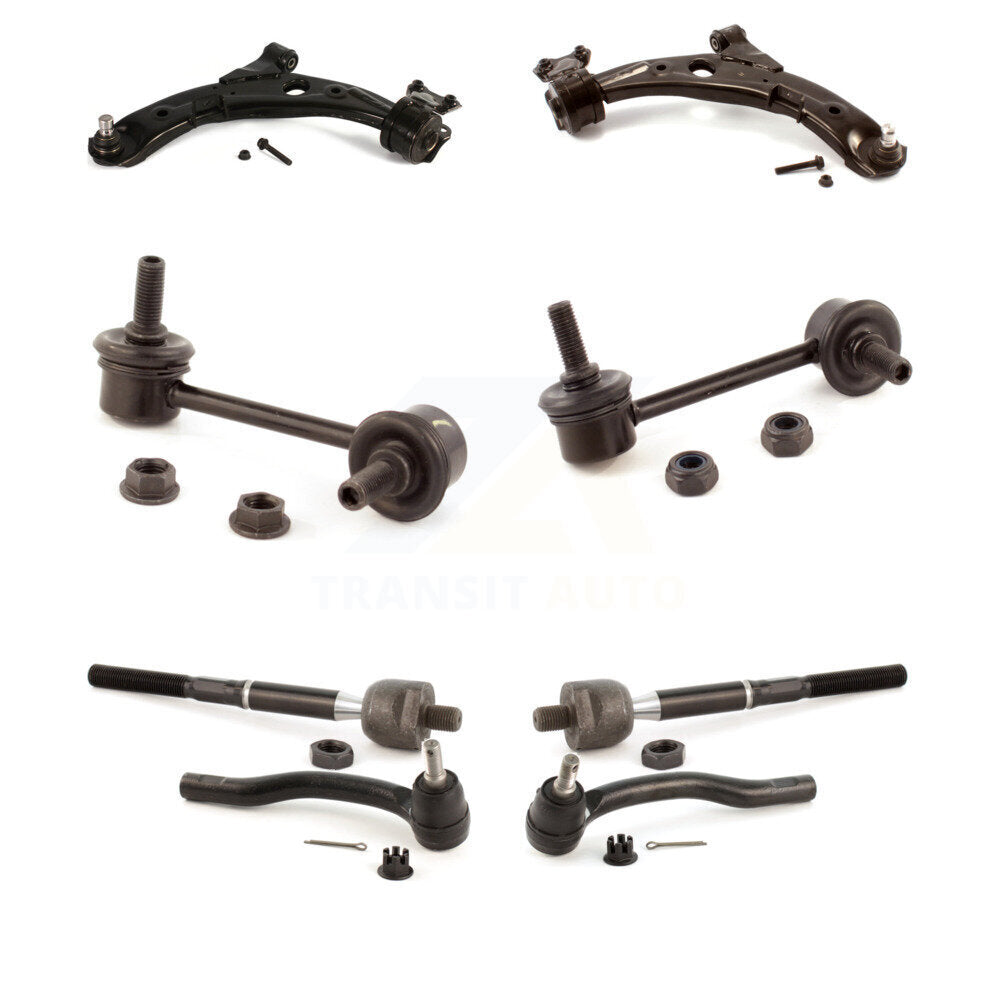 Control Arm Ball Joint Tie Rod End Link Front Kit (8Pc) For 2007-2012 Mazda CX-7