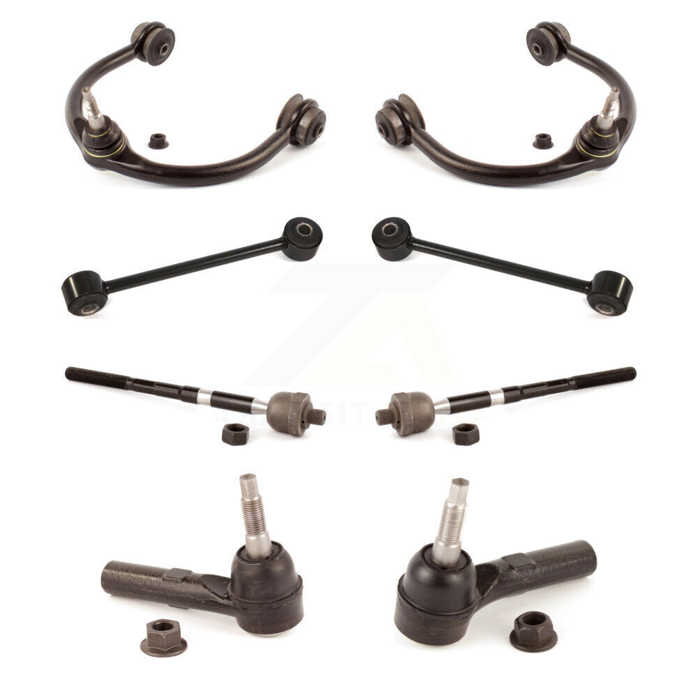 Control Arm Ball Joint Tie Rod End Link Front Kit (8Pc) For Jeep Grand Cherokee