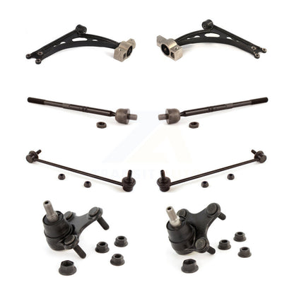 Suspension Control Arm Tie Rod End Link Ball Joint Front Kit (8Pc) For Jetta GTI