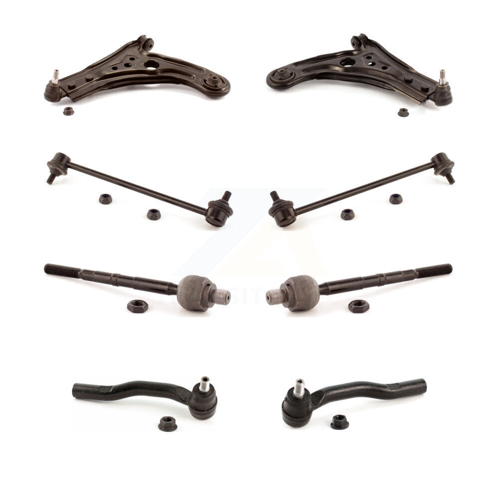 Control Arm Ball Joint Tie Rod End Link Front Kit (8Pc) For Chevrolet Aveo Aveo5