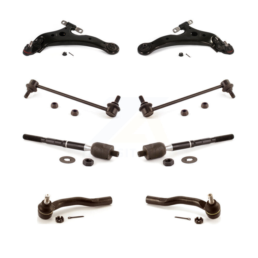 Control Arm Ball Joint Tie Rod End Link Front Kit (8Pc) For 05-12 Toyota Avalon
