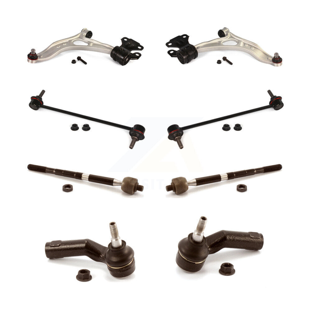 Control Arm And Ball Joint Tie Rod End Link Front Kit (8Pc) For Ford Focus C-Max