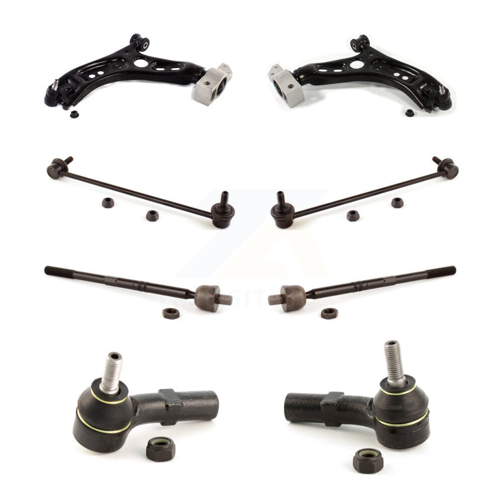 Control Arm Ball Joint Tie Rod End Link Front Kit (8Pc) For Volkswagen Tiguan CC