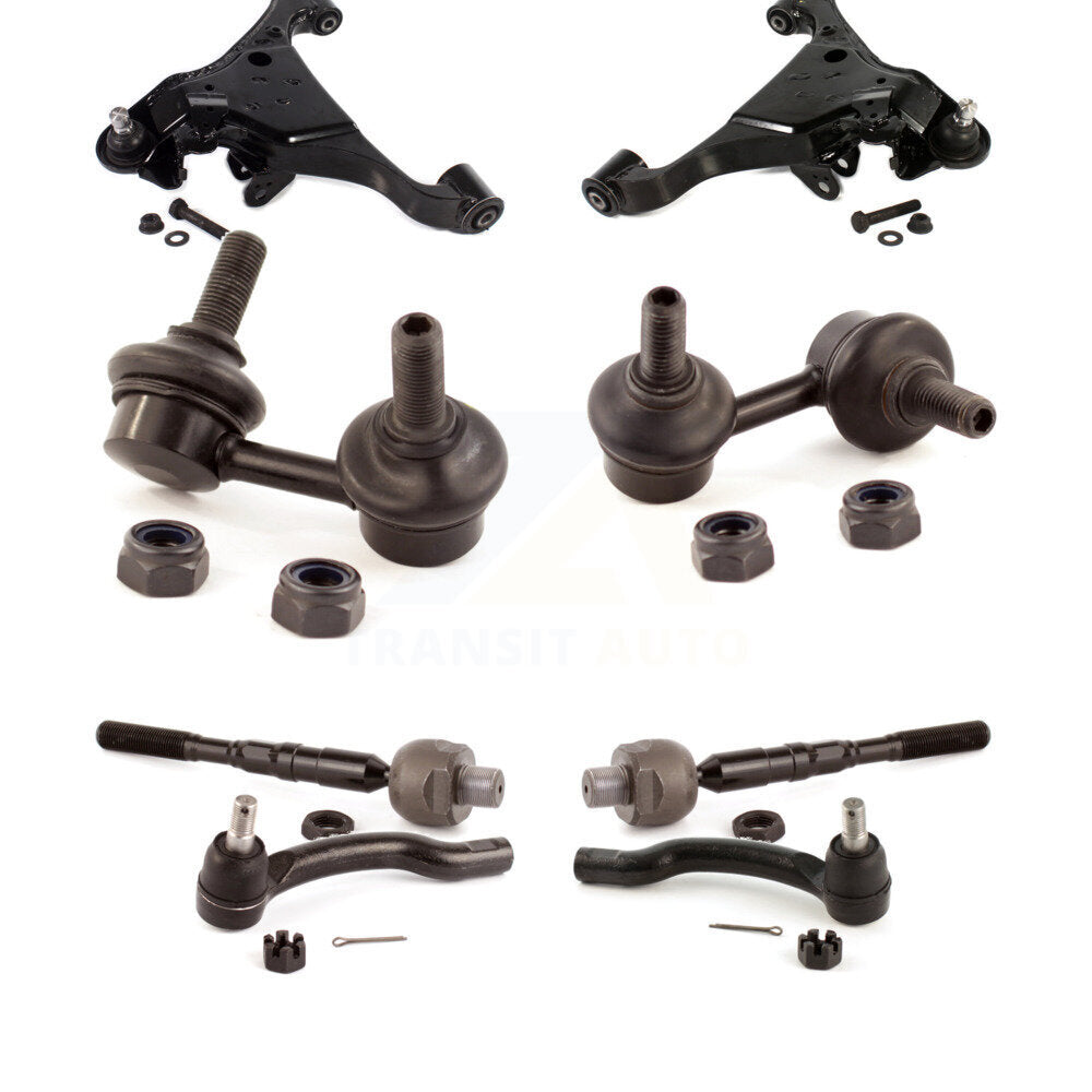 Control Arm And Ball Joint Tie Rod End Link Front Kit (8Pc) For Nissan Frontier