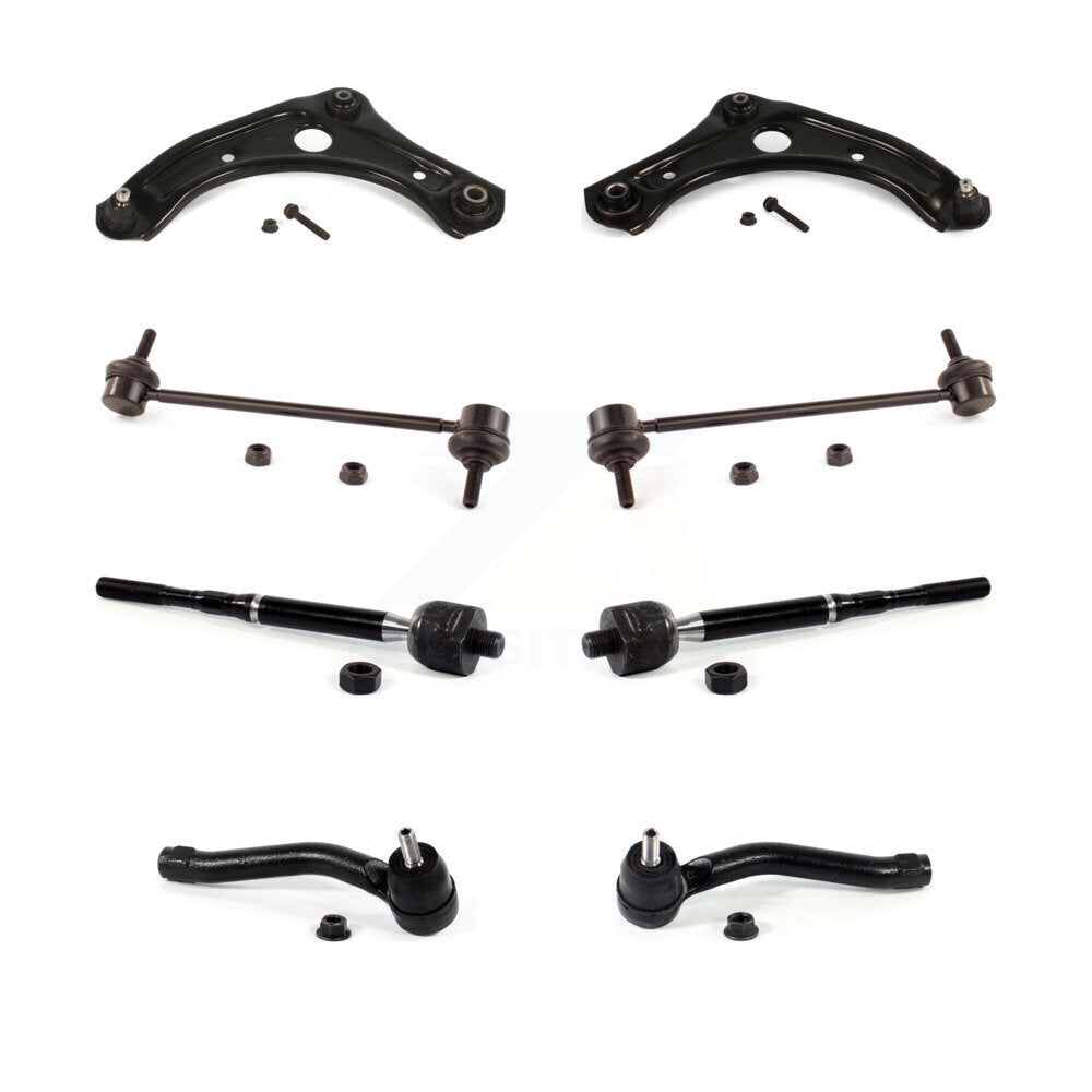 Control Arm & Ball Joint Tie Rod End Link Front Kit (8Pc) For Nissan Micra Versa