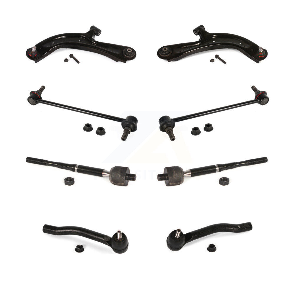 Control Arm Ball Joint Tie Rod End Link Front Kit (8Pc) For Nissan Sentra NV200