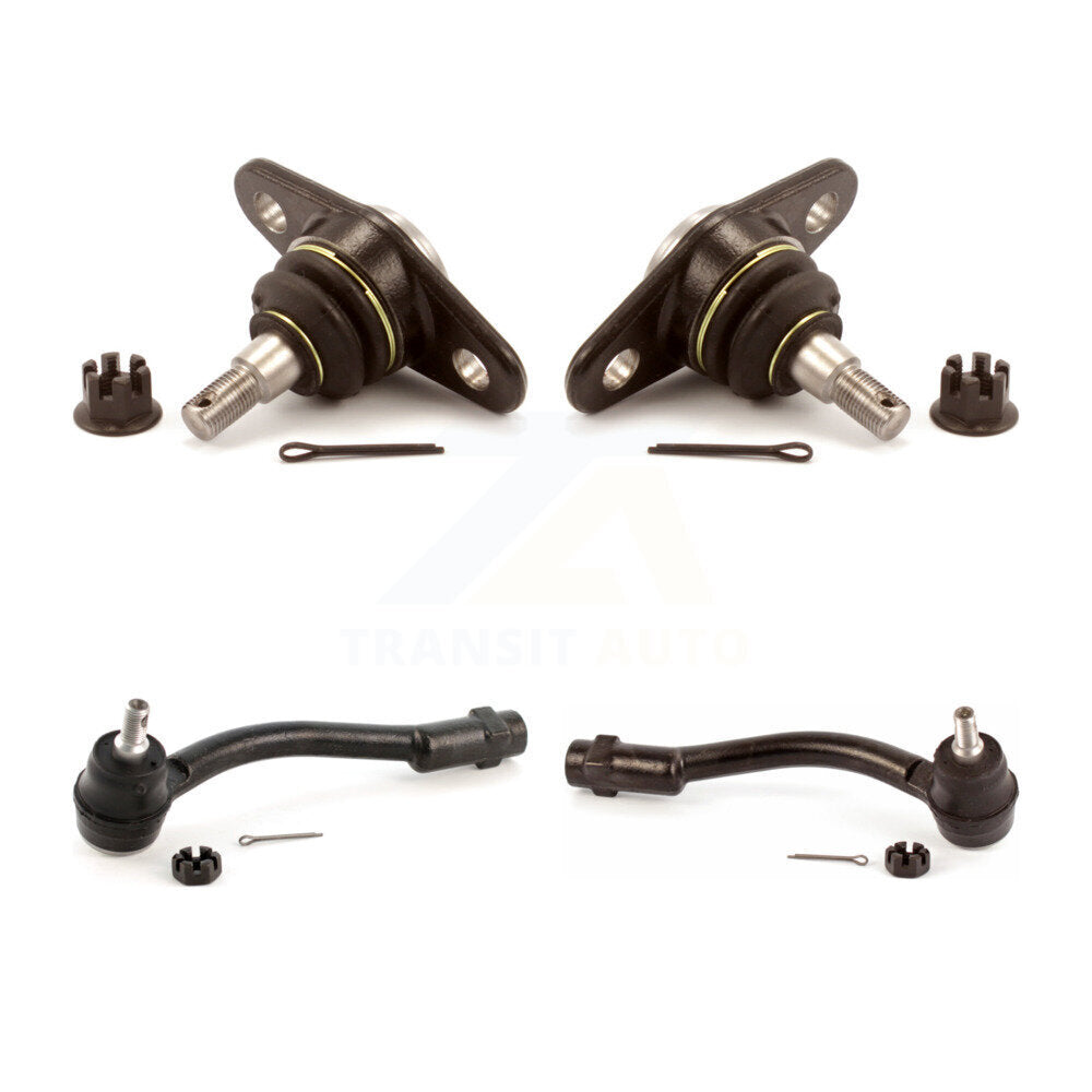 Suspension Ball Joint And Tie Rod End Front Kit For Hyundai Accent