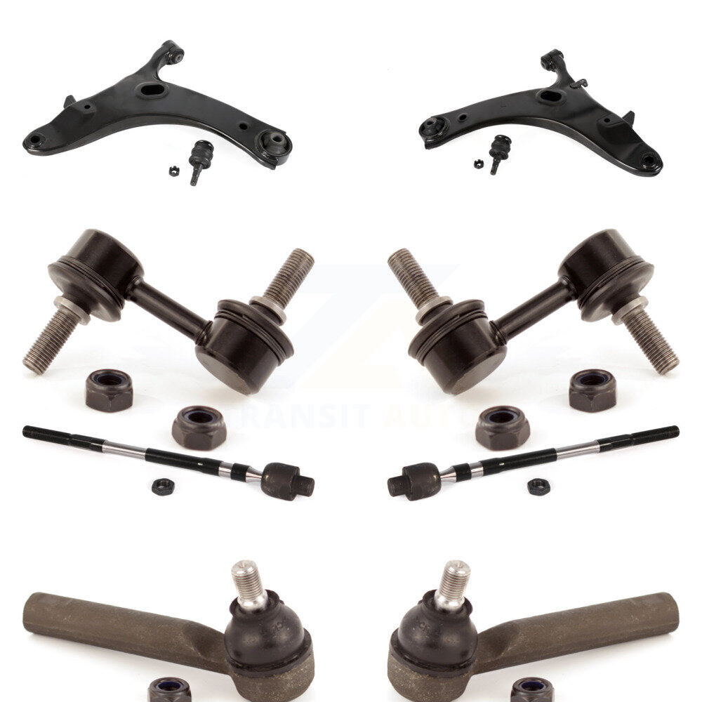 Control Arm & Ball Joint Tie Rod End Link Front Kit (8Pc) For Subaru Impreza WRX