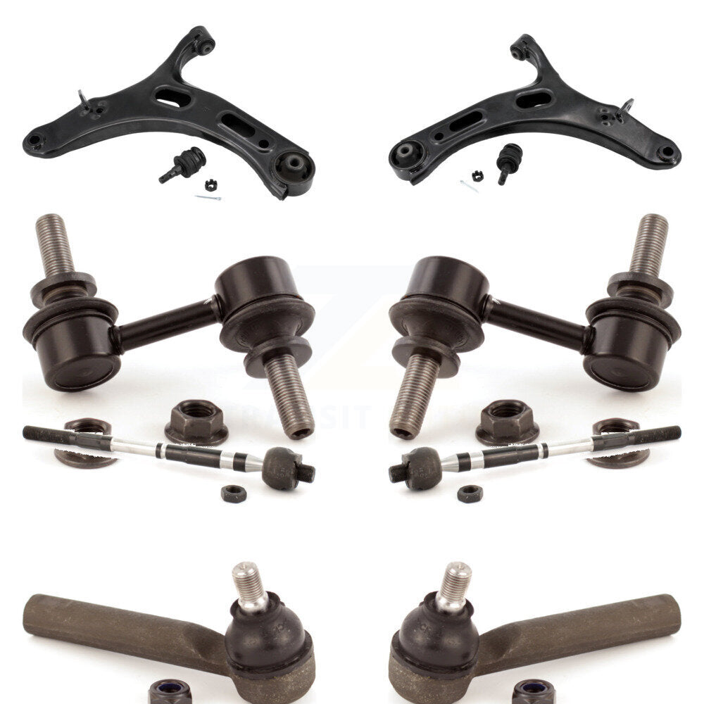 Control Arm Ball Joint Tie Rod End Link Front Kit (8Pc) For 10-14 Subaru Outback