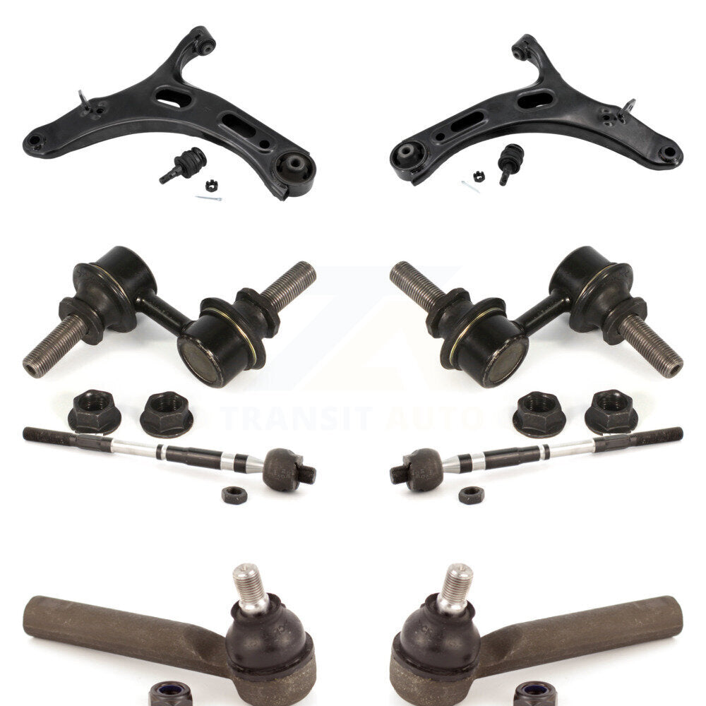 Control Arm Ball Joint Tie Rod End Link Front Kit (8Pc) For 10-14 Subaru Legacy