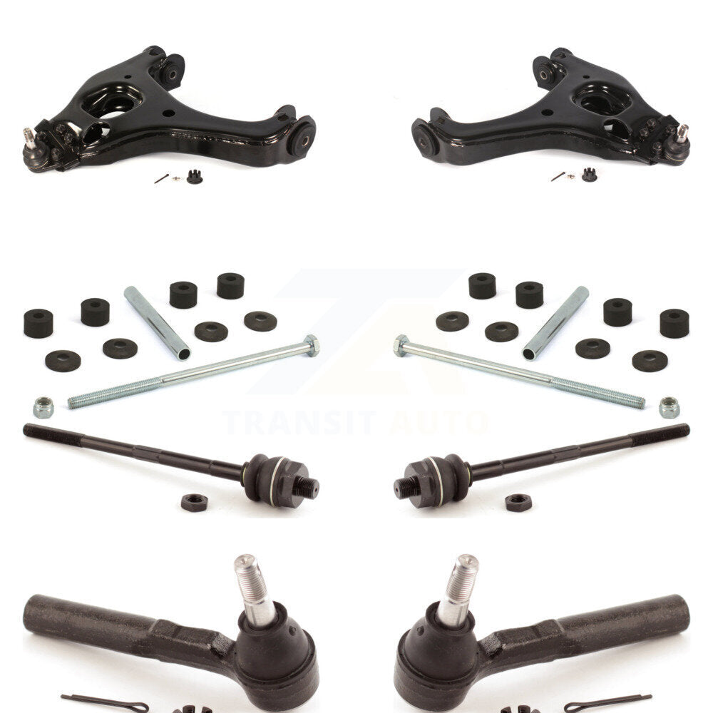 Control Arm Ball Joint Tie Rod End Link Front Kit (8Pc) For Chevrolet Silverado