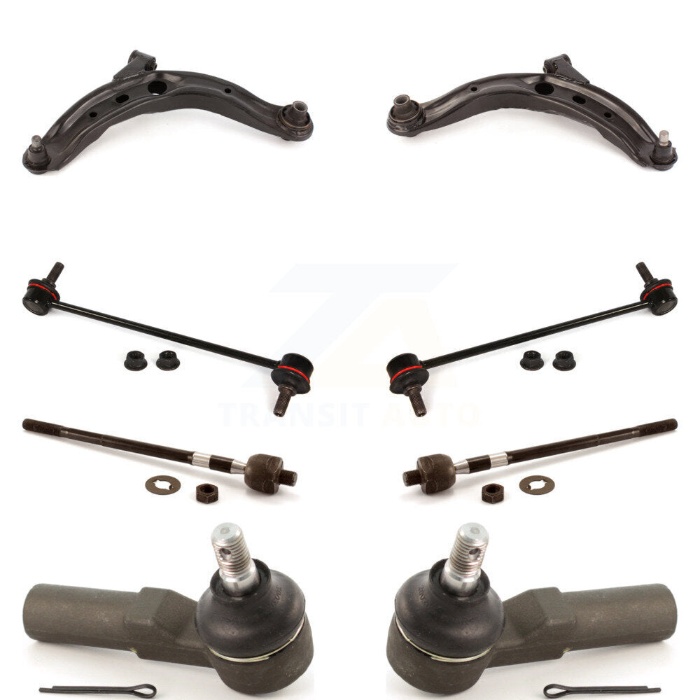 Control Arm Ball Joint Tie Rod End Link Front Kit (8Pc) For 2000-2001 Mazda MPV