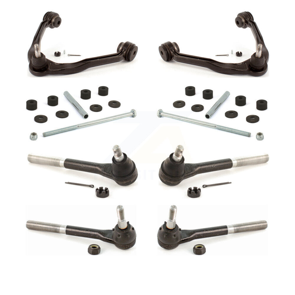 Control Arm And Ball Joint Tie Rod End Link Front Kit For 2000 GMC Yukon 5.7L