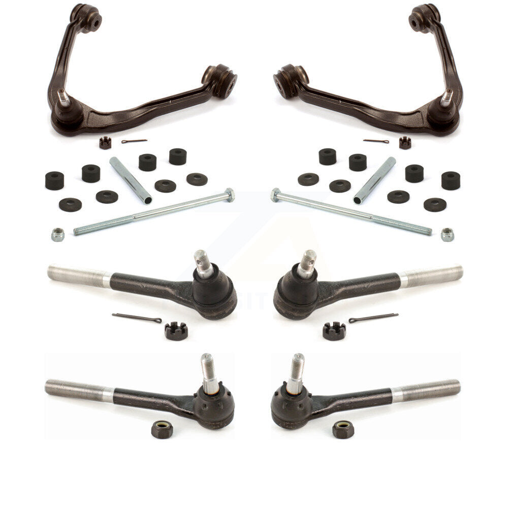 Control Arm And Ball Joint Tie Rod End Link Front Kit For 2000 GMC Yukon 5.7L