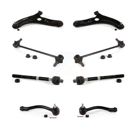 Control Arm And Ball Joint Tie Rod End Link Front Kit (8Pc) For Kia Forte Forte5