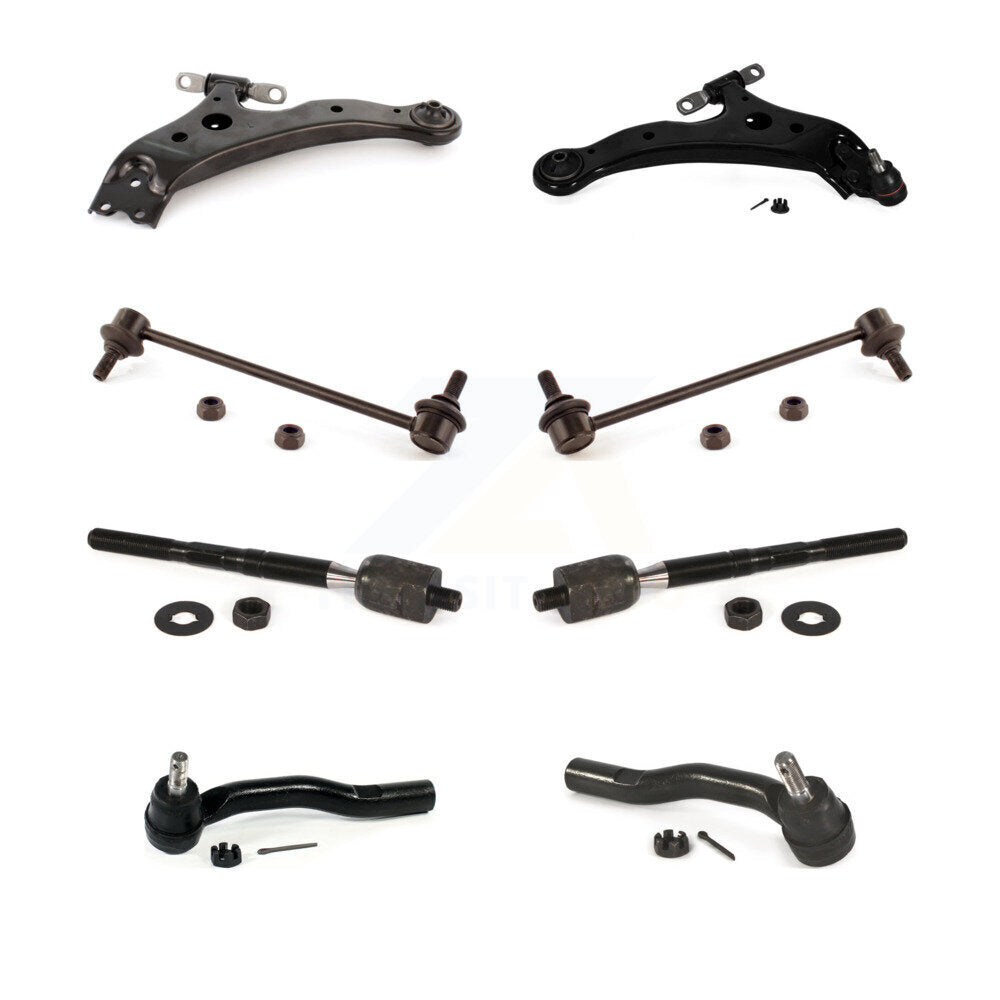 Control Arm & Ball Joint Tie Rod End Link Front Kit (8Pc) For Toyota Camry Lexus