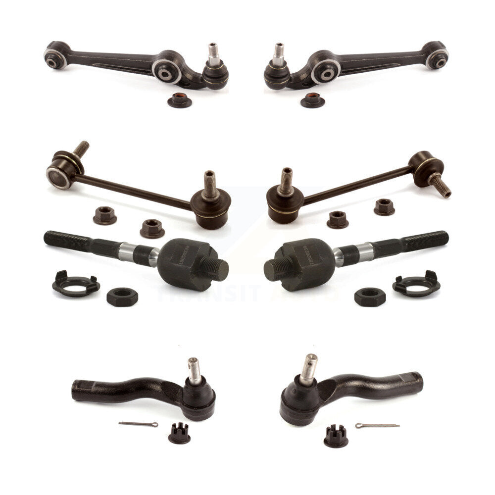 Control Arm Ball Joint Tie Rod End Link Front Kit (8Pc) For Mazda 6 Ford Fusion
