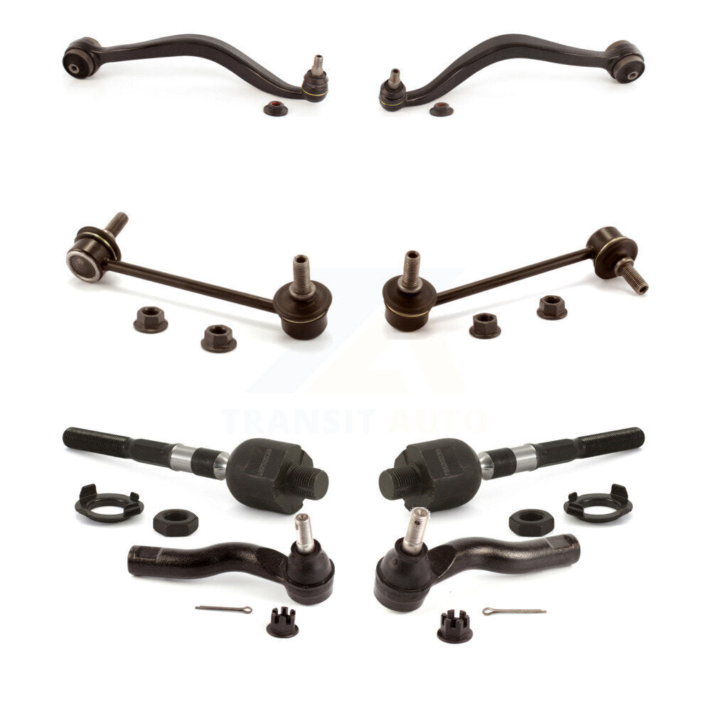 Control Arm Ball Joint Tie Rod End Link Front Kit (8Pc) For Ford Fusion Mazda 6